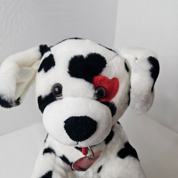 Build A Bear Dalmatian Heart Dog Plush Puppy Stuffed Animal Toy 2009 - Picture 3 of 12